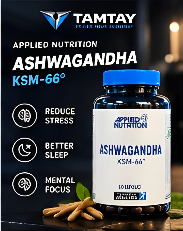 Applied Nutrition Ashwagandha KSM-66 bottle